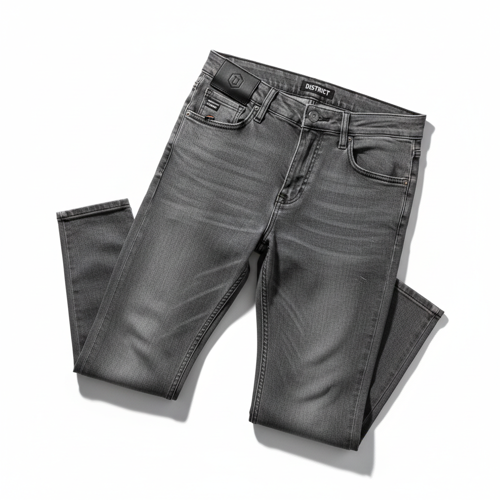 DripGodz Slim Fit Jeans Grey Denim