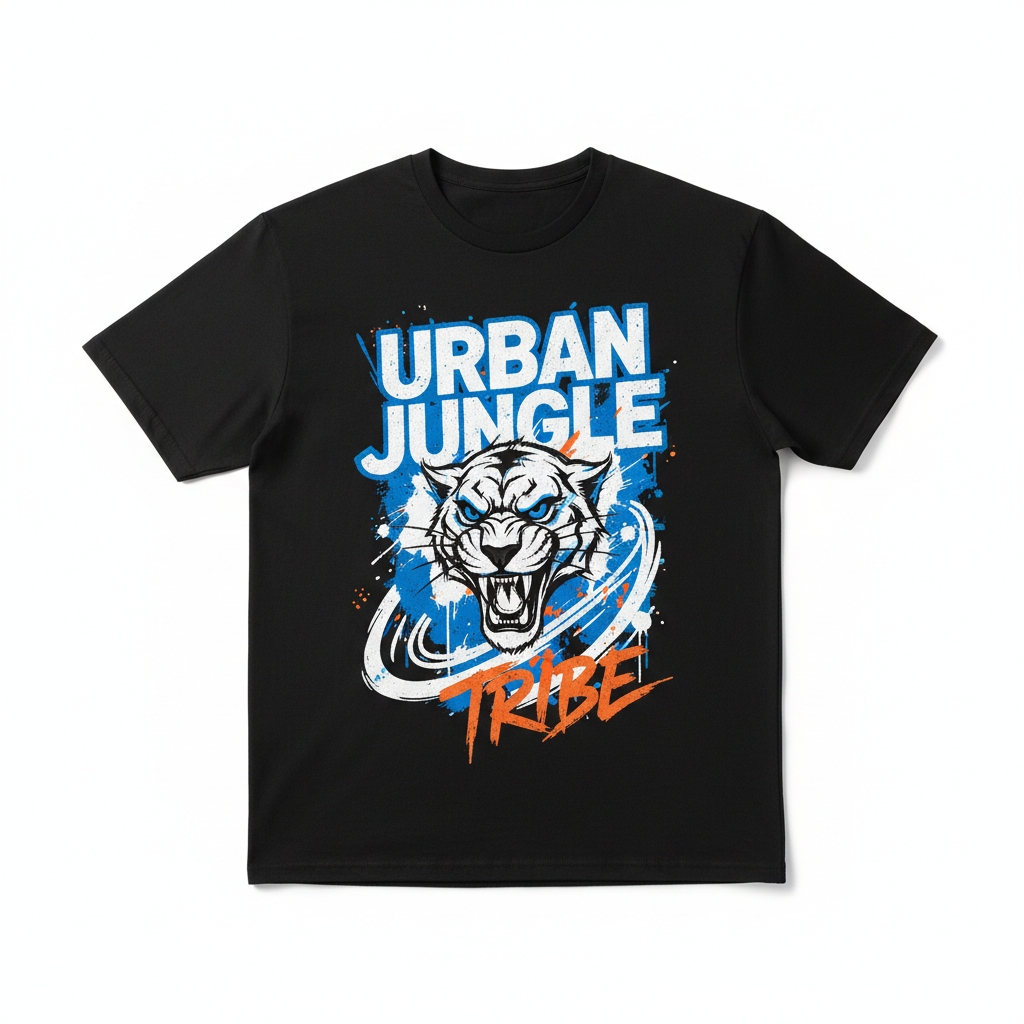 DripGodz Graphic Printed Tee Black