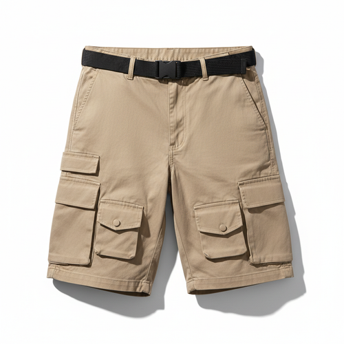 DripGodz Cargo Shorts Beige