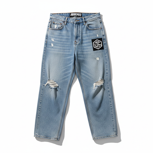 DripGodz Baggy Jeans Light Wash