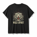 DripGodz Vintage Print Tee Washed Black