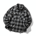 DripGodz Flannel Shirt Grey Check