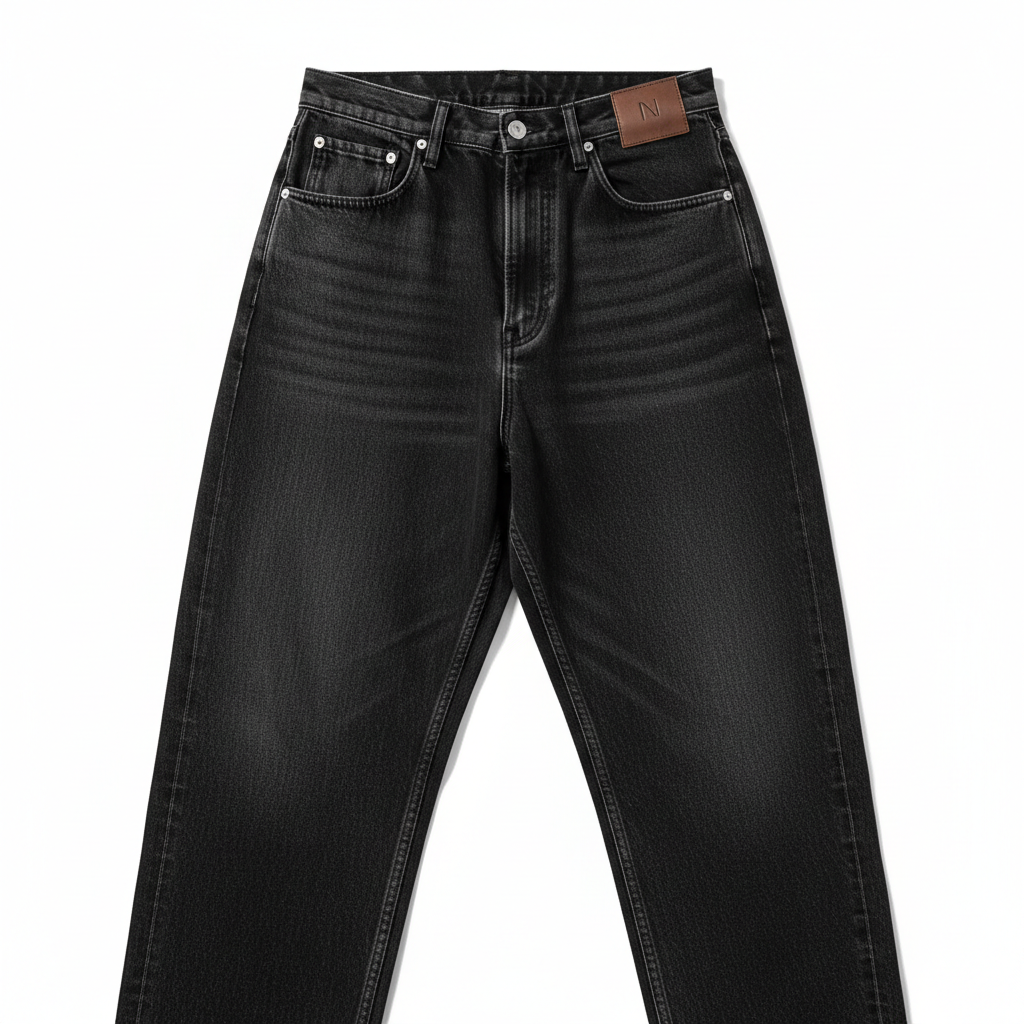 DripGodz Baggy Jeans Washed Black
