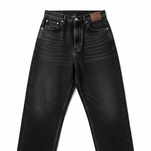 DripGodz Baggy Jeans Washed Black