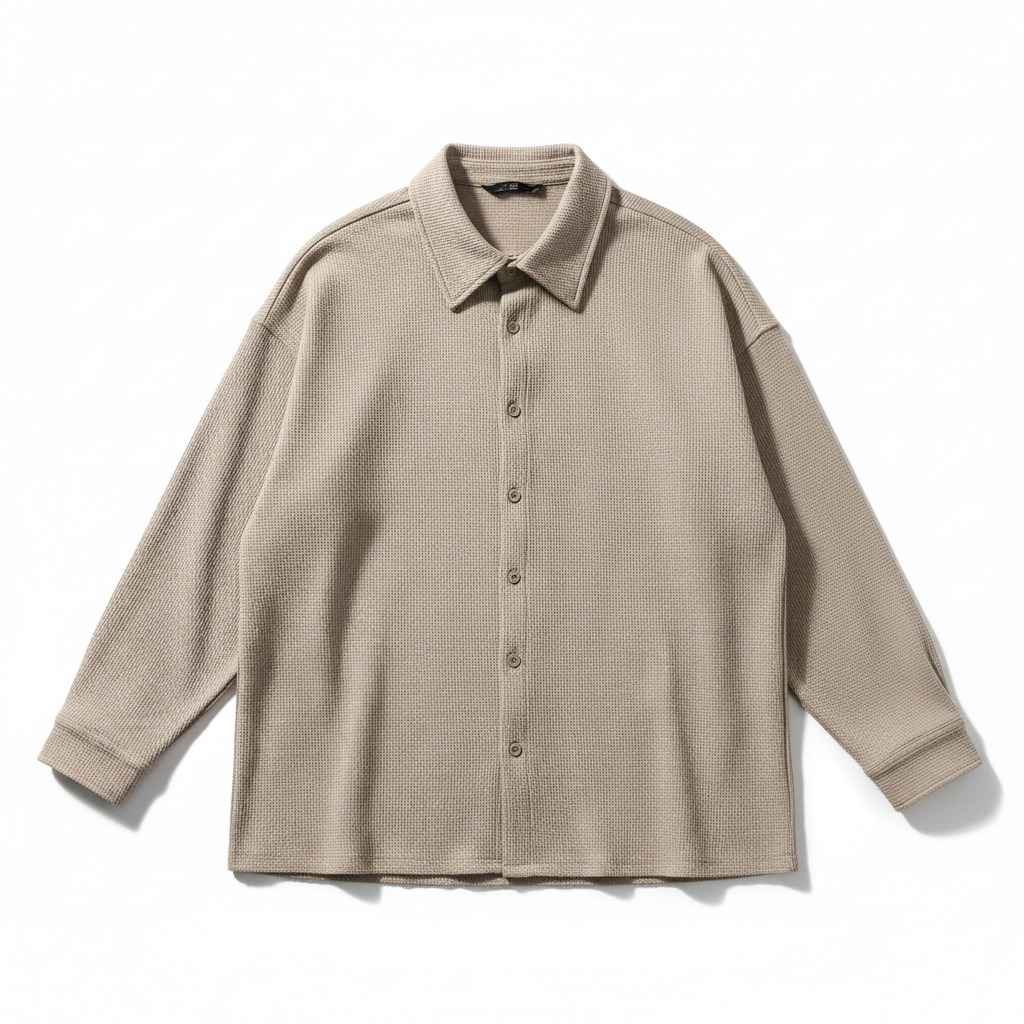 DripGodz Oversized Shirt Beige