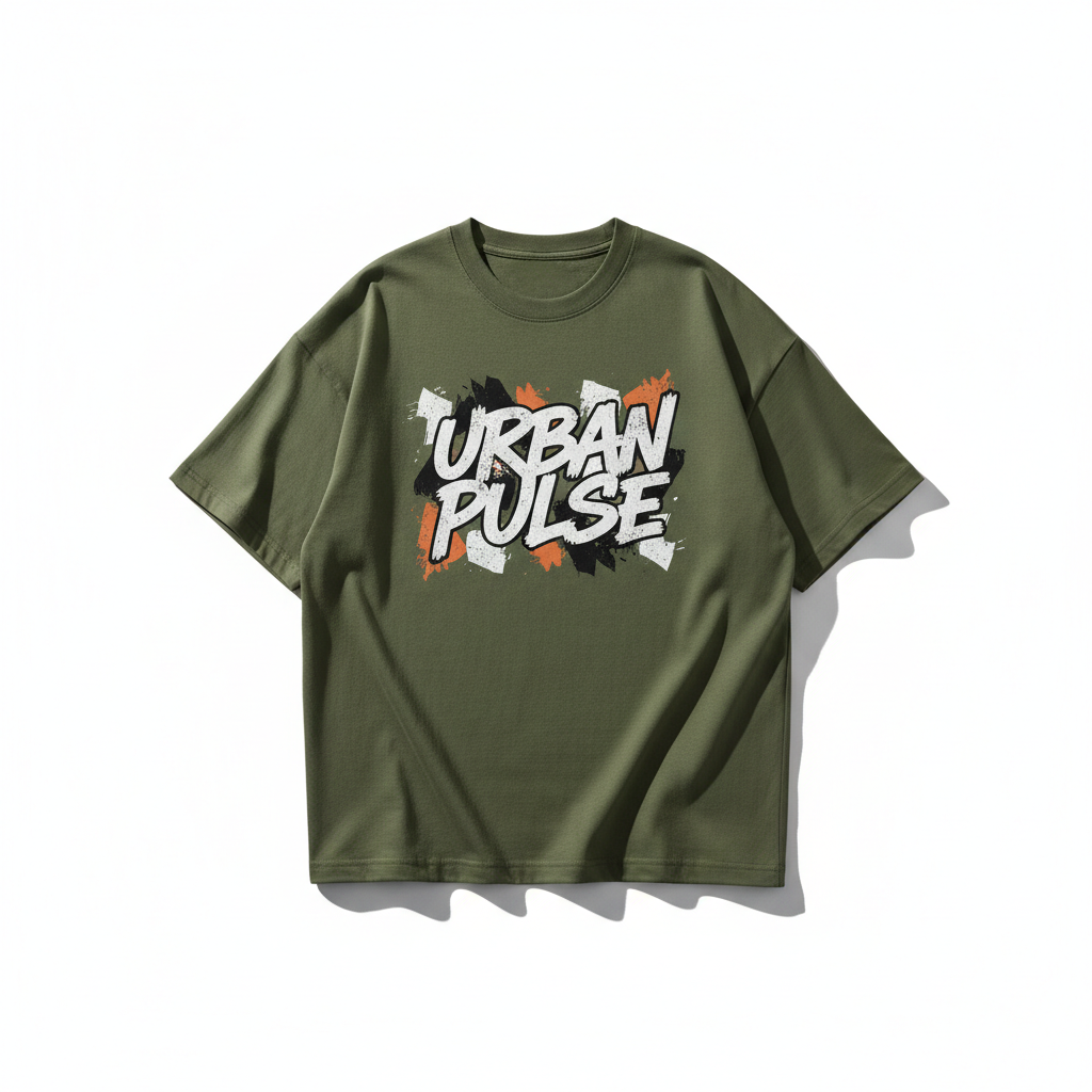 DripGodz Graphic Printed Tee Olive