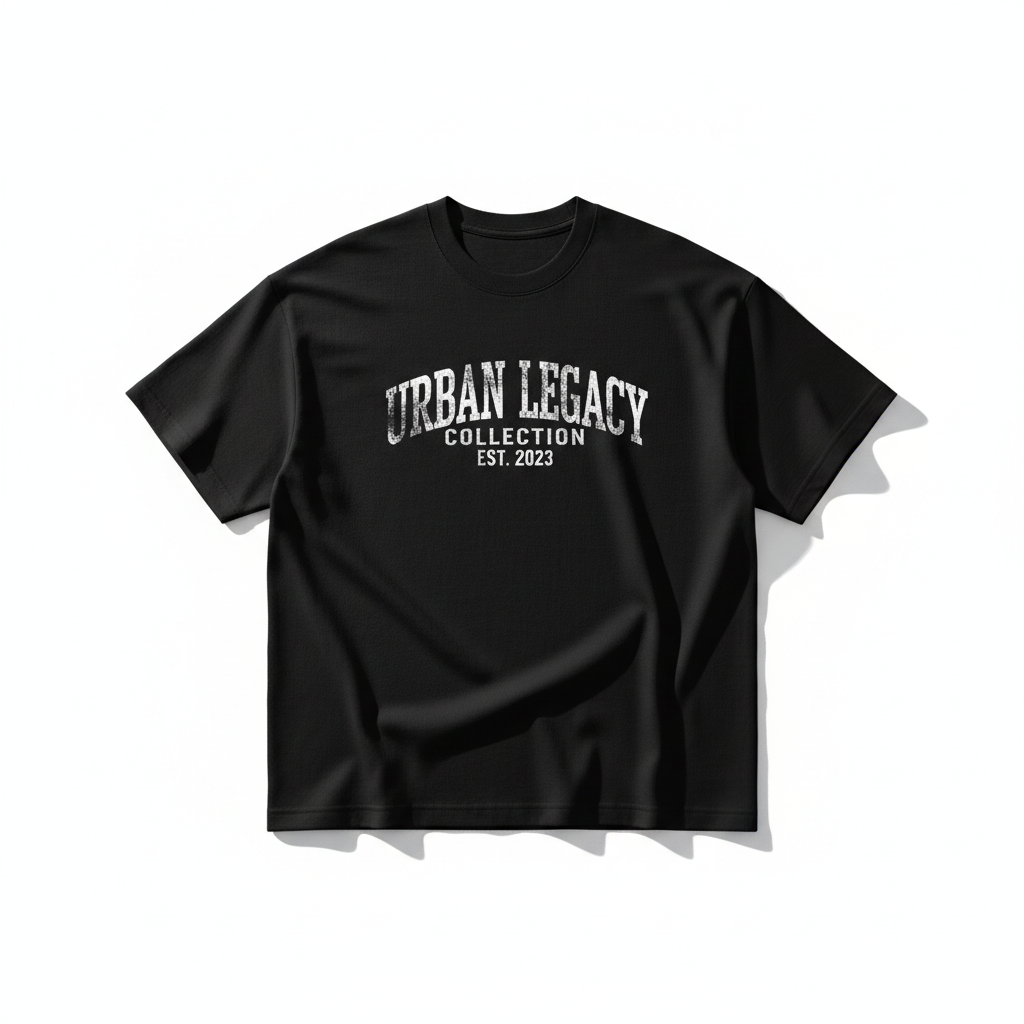 DripGodz Typography Tee Black