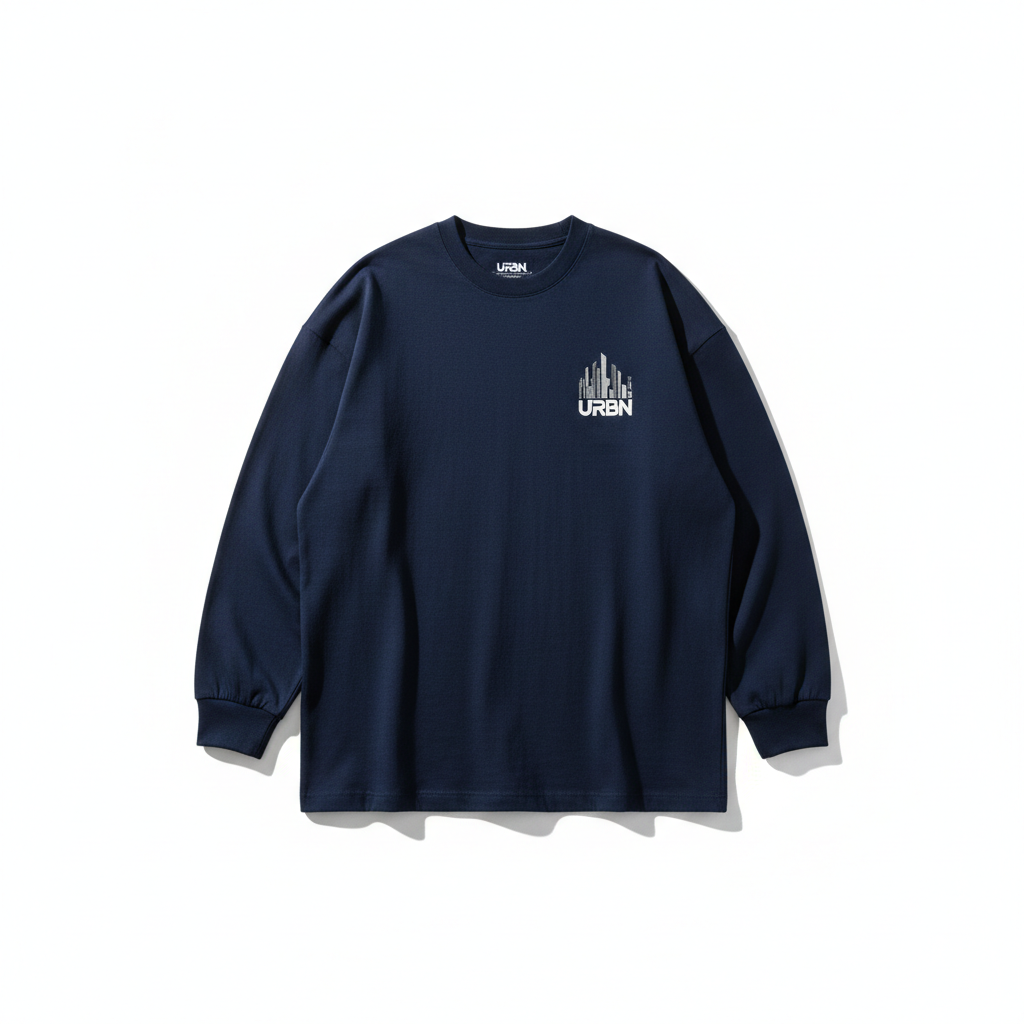 DripGodz Full Sleeve Tee Navy