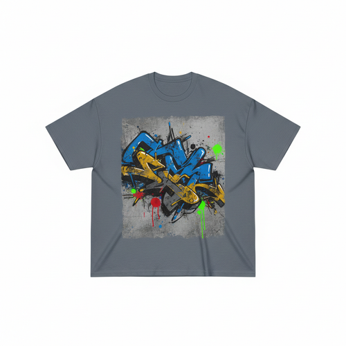 DripGodz Abstract Print Tee Grey